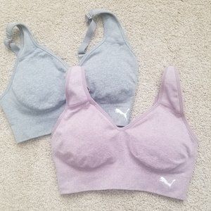 Set of 2 Padded Seamless Sports Bras Size S
